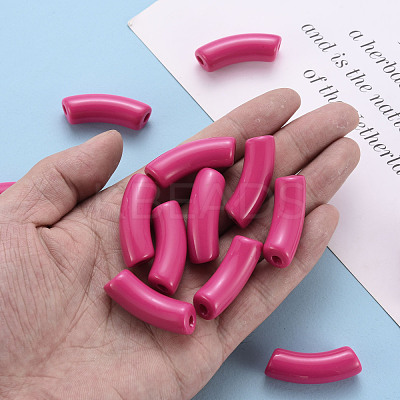 Opaque Acrylic Beads MACR-S372-001B-S006-1