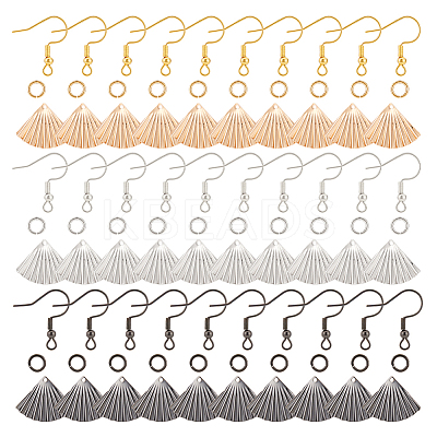 DIY Fan Earrings Making Kit DIY-BC0009-47-1