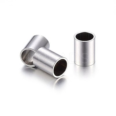 Tarnish Resistant 304 Stainless Steel Tube Beads STAS-O107-07P-E-1