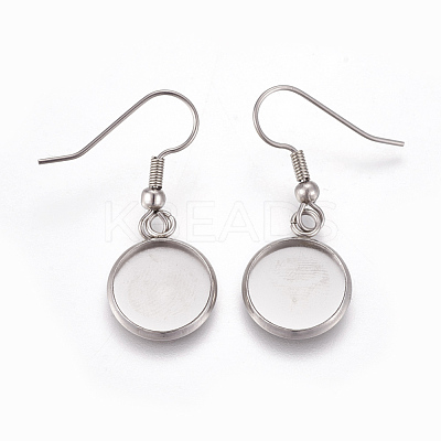 304 Stainless Steel Earring Hooks STAS-TAC0001-02A-1