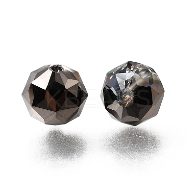 Electroplate Transparent Round Glass Beads GL-CBA6A73-FP02-1