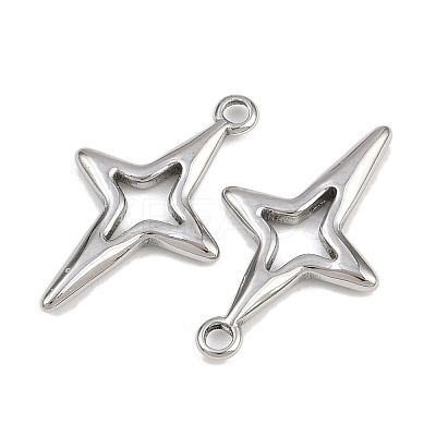 304 Stainless Steel Pendants STAS-L303-17P-1