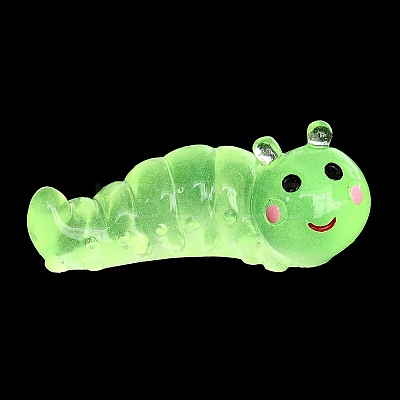 Luminous Resin Worm Ornament DJEW-R011-01A-05-1