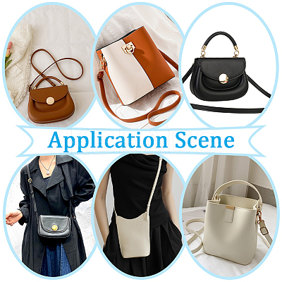 2Pcs PU Leather Adjustable Shoulder Bag Straps FIND-GF0007-03D-1