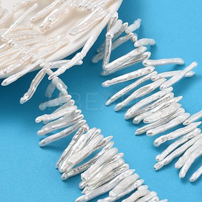 Natural Baroque Keshi Pearl Beads Strands PEAR-P064-02F-06C-1