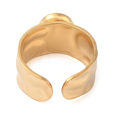 Oval Natural White Jade Finger Rings RJEW-Z057-12G-07-1