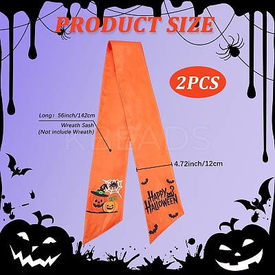 2Pcs Polyester Ribbons FEPA-WH20008-006-1