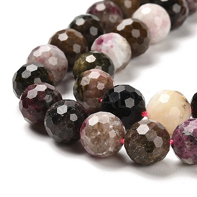 Natural Multicolor Tourmaline Beads Strands G-K345-A01-03-1