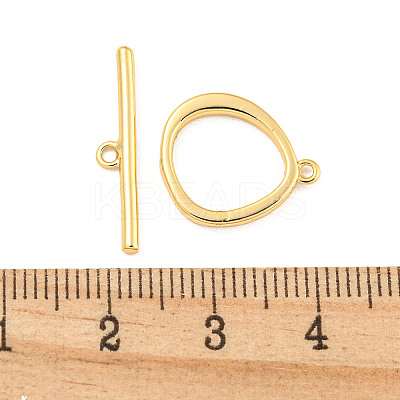 Brass Toggle Clasps KK-A223-04G-1