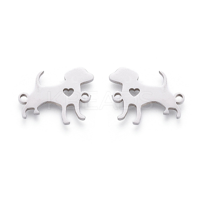 304 Stainless Steel Puppy Links connectors STAS-CJ0001-15-1