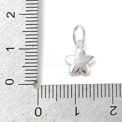 925 Sterling Silver Enamel Flower Charms LS-STER-K183-11S-02-1