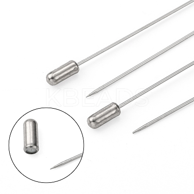 Tarnish Resistant 304 Stainless Steel Brooch Findings X-STAS-S066-01-1