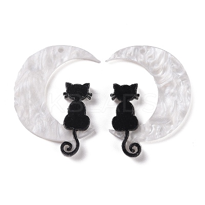 Halloween Printed Acrylic Pendants X-MACR-M021-01-1-1