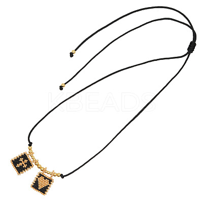 Bohemian Style Colorful Imported Beaded Adjustable Necklaces QB3454-1-1