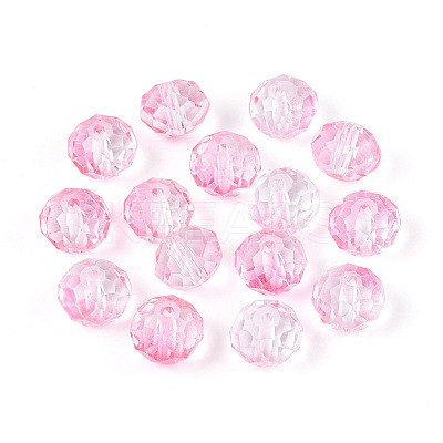Baking Paint Transparent Glass Beads X1-GLAA-N011-10mm-08-1