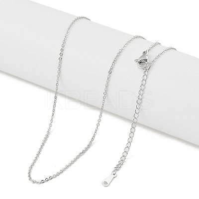 Brass Cable Chain Necklaces NJEW-U008-06P-1