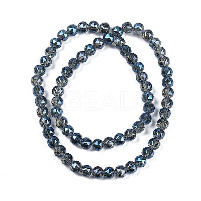 Transparent Electroplate Glass Beads Strands EGLA-N002-34C-C15-1