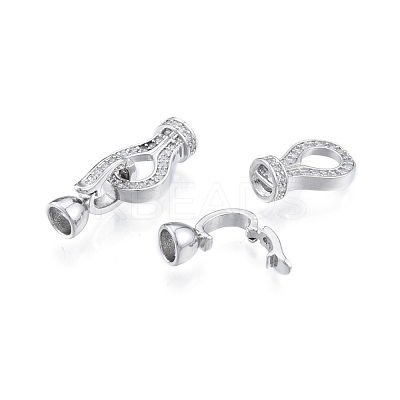 Brass Fold Over Clasps KK-A165-04P-1