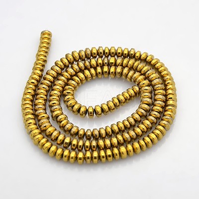 Electroplate Non-magnetic Synthetic Hematite Beads Strands G-J216C-06-1