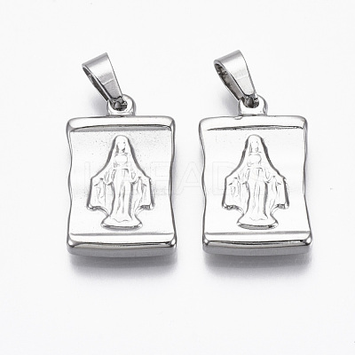 Non-Tarnish 304 Stainless Steel Pendants X-STAS-R112-002-1