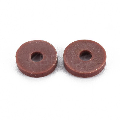 Handmade Polymer Clay Beads Strands CLAY-R089-8mm-T036-1