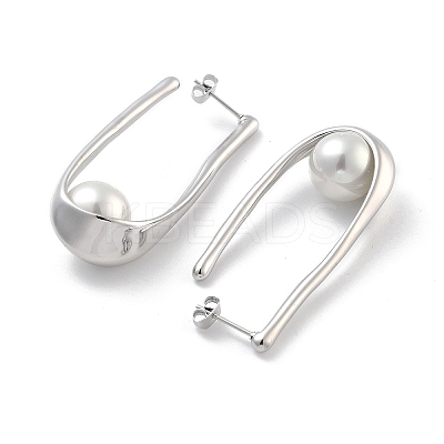304 Stainless Steel Stud Earrings EJEW-K281-17P-1