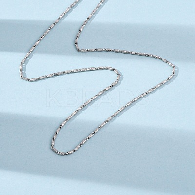 Brass Column Link Chain Necklaces MAK-L045-03P-1