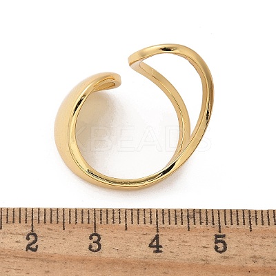 Brass Cuff Rings RJEW-C120-06G-1