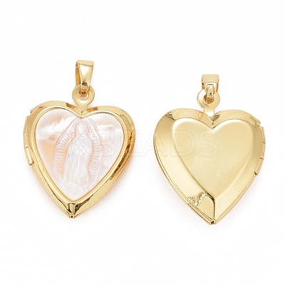 Natural Shell Pendants KK-I689-03G-1