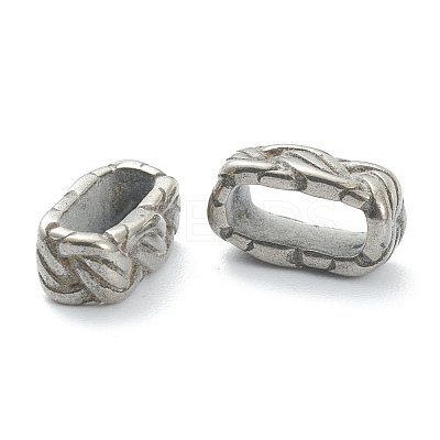 304 Stainless Steel Slide Charms/Slider Beads STAS-I181-029AS-1