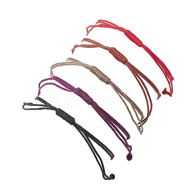 Brass Braided Bead Bracelets BJEW-JB12721-1