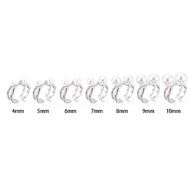 Brass Cuff Ring Settings X-KK-T076-58P-1