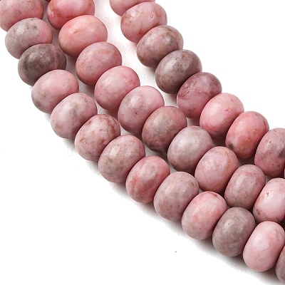 Natural Pink Zebra Jasper Beads Strands G-D481-13-1