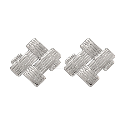 304 Stainless Steel Stud Earrings for Women EJEW-K306-26P-1