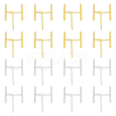20Pcs 2 Colors Iron Chain Extender IFIN-UN0001-09-1