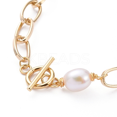 Aluminium Paperclip Chain Necklaces NJEW-JN02865-1