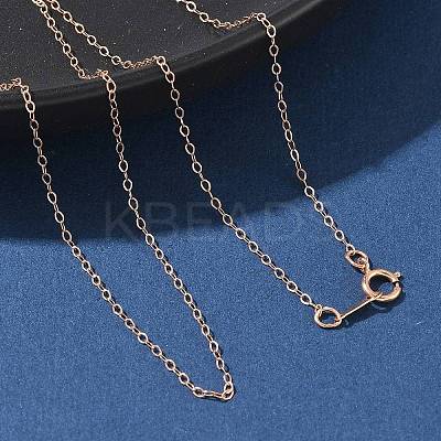 1/20 14K Gold Filled Cable Chain Necklaces for Women Men NJEW-Z068-04RG-1