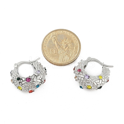 304 Stainless Steel Moon Hoop Earrings EJEW-A119-06P-1