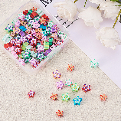 100Pcs Handmade Polymer Clay Beads CLAY-CJ0001-53-1