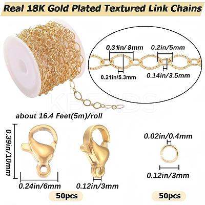 DIY Chain Bracelet Necklace Making Kit DIY-BBC0001-30-1
