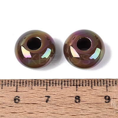 Opaque Acrylic European Beads OACR-E033-19A-1