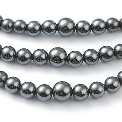 Non-Magnetic Synthetic Hematite & Turquoise Beades 3 Layer Necklaces NJEW-J058-01A-03-1