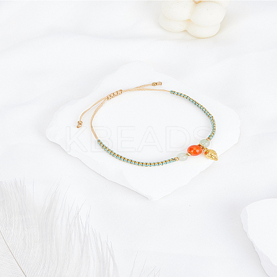 1Pc Adjustable Nylon Thread Braided Bracelets BJEW-LP0003-14-1