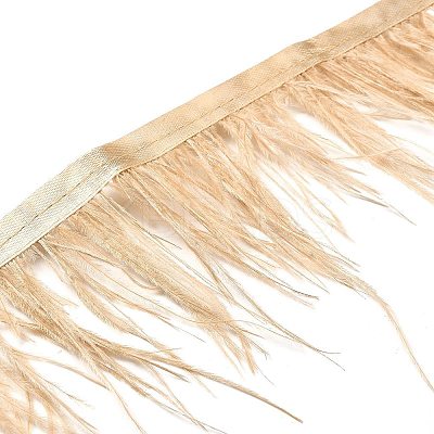 2Pcs 2 Colors Fashion Ostrich Feather Trimming DIY-XCP0002-78-1
