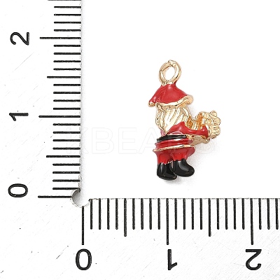 Christmas Alloy Enamel Pendants LS-ENAM-F156-01G-01-1
