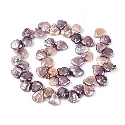 Natural Baroque Keshi Pearl Beads Strands PEAR-N020-P23-01A-1