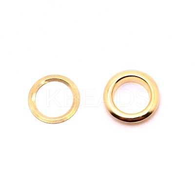 Brass European Clasps & Cores LS-KK-WH0034-72G-1