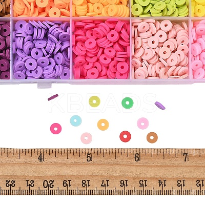 3600Pcs 24 Colors Handmade Polymer Clay Beads CLAY-YW0001-11A-1