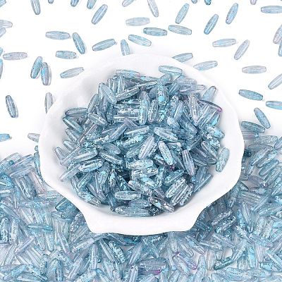 Picasso Transparent Glass Seed Beads SEED-N012-11J-1