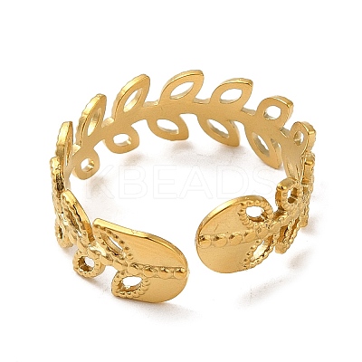 304 Stainless Steel Finger Rings AJEW-Z009-01B-G-1
